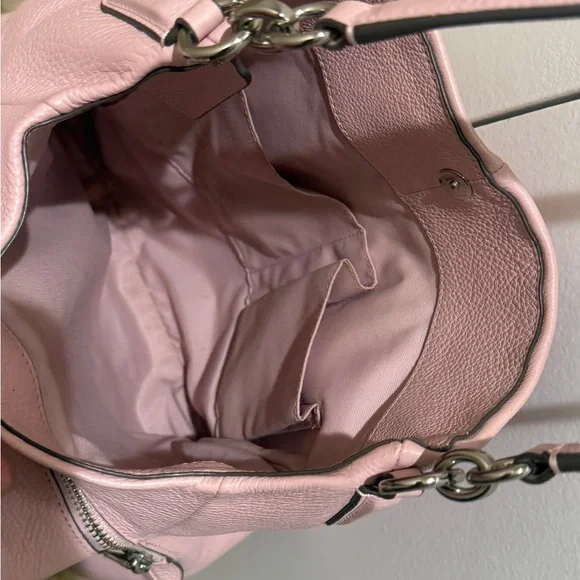 Pink Coach Leather Tote Bag - Picture 3 of 11